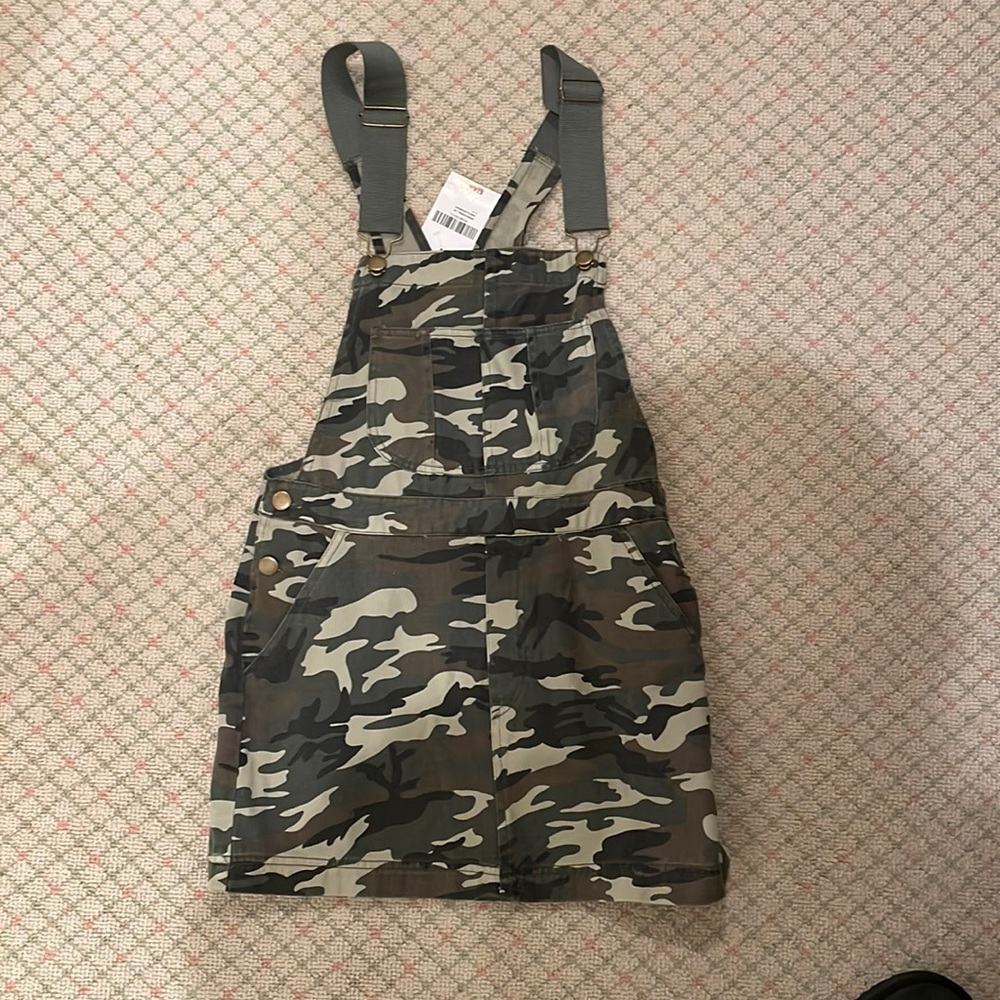 Camo denim dress